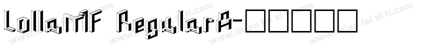 LollaMF RegularA字体转换